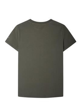T-Shirt Pepe Jeans Logo Celio Grün Für Junge