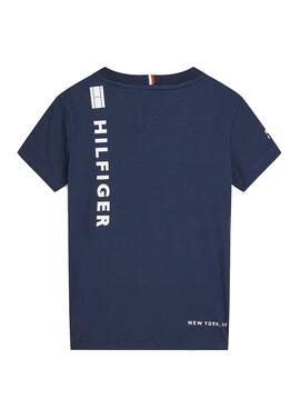 T-Shirt Tommy Hilfiger Placement Marineblau Junge