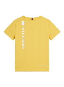T-Shirt Tommy Hilfiger Placement Amarilla Junge