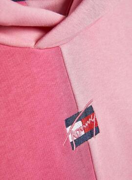 Sweatshirt Tommy Hilfiger Bicolor Rosa Für Mädchen
