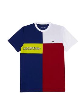 T-Shirt Lacoste Sport Colorblock Multi Herren