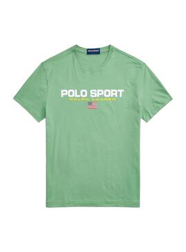 T-Shirt Polo Ralph Lauren Sport Grün Herren