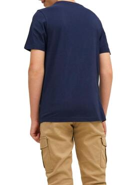 T-Shirt Jack & Jones Astal Shape Marineblau Junge