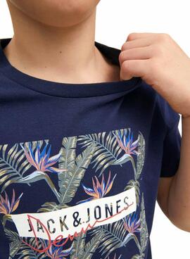 T-Shirt Jack & Jones Astal Shape Marineblau Junge