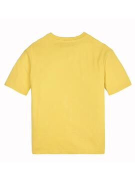 T-Shirt Tommy Hilfiger U-Flag Gelb Junge Mädchen