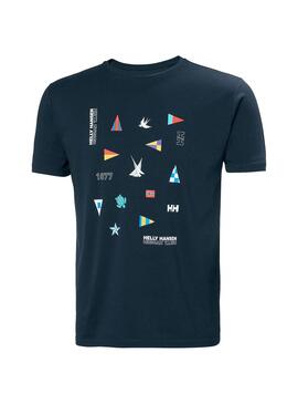 T-Shirt Helly Hansen Shoreline Marineblau Für Herren