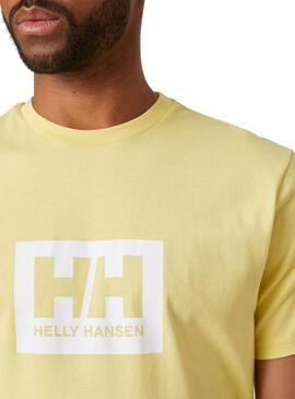 T-Shirt Helly Hansen Box Amarilla Für Herren