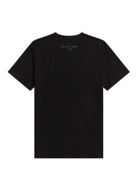 T-Shirt Fred Perry Abstrakte Grafik Schwarz Herren