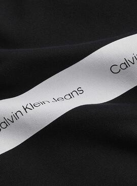 Sweatshirt Calvin Klein Contrast Stripe Schwarz Herren