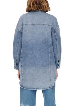 Hemd Denim Only Kasia Denim Blau Für Damen