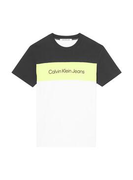 T-Shirt Calvin Klein Colorblock Für Herren