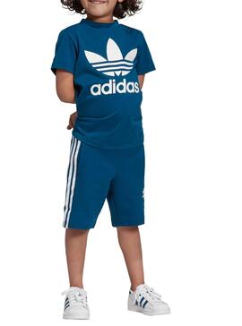 Adidas Trefoil Blue Junge gesetzt