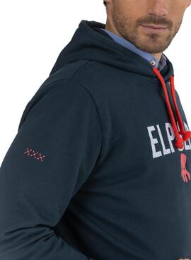 Sweatshirt El Pulpo Embroidery Marineblau für Herren