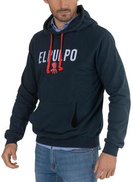 Sweatshirt El Pulpo Embroidery Marineblau für Herren