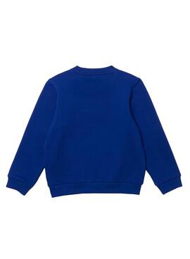 Sweatshirt Lacoste Logo Farben Jarrad Blau Junge und Mädchen