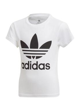 T-Shirt Adidas Trefoil Tee Weiss Junges Klein