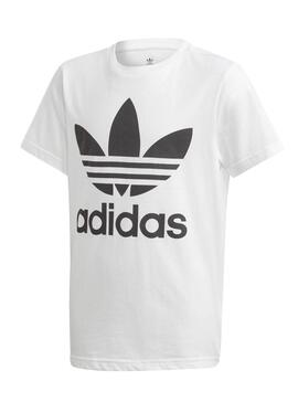 T-Shirt Adidas Trefoil Tee Weiss Junge