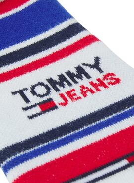Socken Tommy Jeans Unsichtbare Streifen Multi Blau