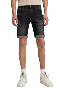 Bermuda Denim G-Star 3301 Slim Schwarz für Herren