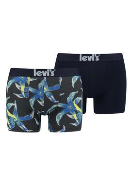 Pack 2 Unterhose Levis Seventies Flower Herren
