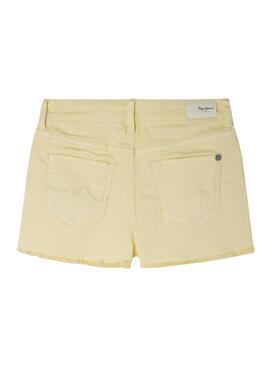 Short Pepe Jeans Patty Denim Gelb für Mädchen