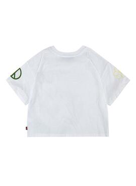 T-Shirt Levis Patches Tie Dye Weiss für Mädchen
