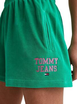 Short Tommy Jeans ABO POP Grün für Damen