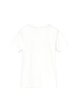 T-Shirt Lacoste Logo Weiß Junge