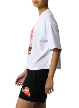 T-Shirt New Balance Essentials Super Bloom Weiss