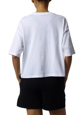 T-Shirt New Balance Essentials Super Bloom Weiss