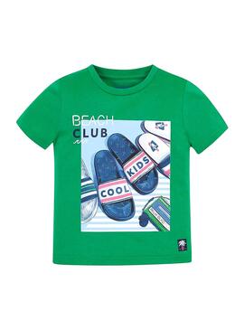 T-Shirt Mayoral Chanclas Grün Junge