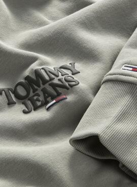 Sweatshirt Tommy Jeans Tonal Entry Grap Grün Herren