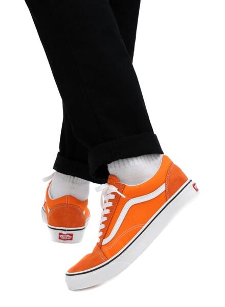 Vans orange old outlet skool trainers