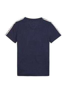 T-Shirt Tommy Hilfiger Flag Band Blau Junge