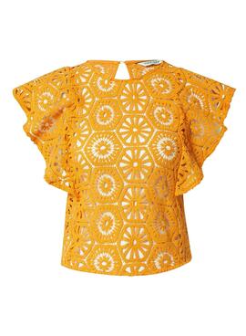 T-Shirt Naf Naf Sent Calada Orange für Damen