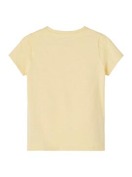 T-Shirt Name It Jesa Aloha Gelb für Mädchen