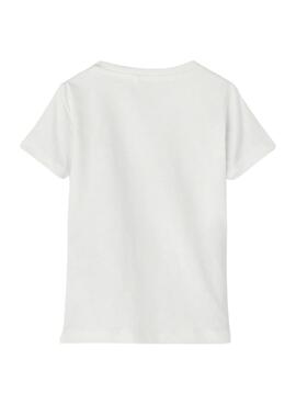 T-Shirt Name It Joas Animales Weiss für Junge