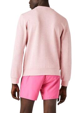 Sweatshirt Lacoste Croco Oversize Rosa Herren