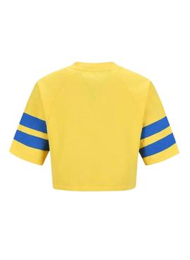 Sweatshirt Tommy Jeans POP DROP Gelb für Damen
