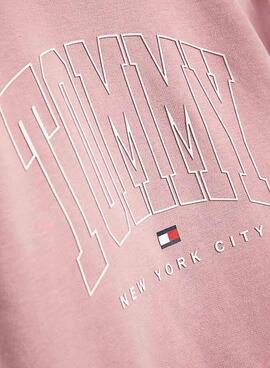 Sweatshirt Tommy Hilfiger Bold Varsity Pinke Junge