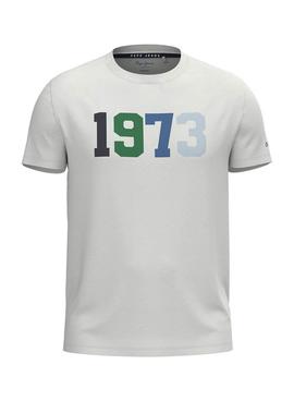 T-Shirt Pepe Jeans Totem Weiss für Herren