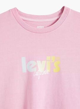 T-Shirt Levis Graphic Classic Pinke für Damen