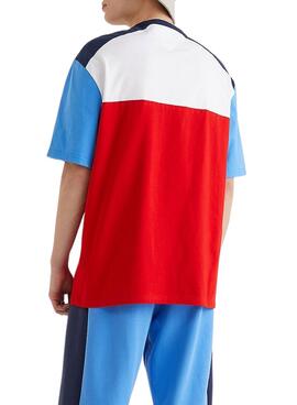 T-Shirt Tommy Jeans Colorblock Badge Multicolor