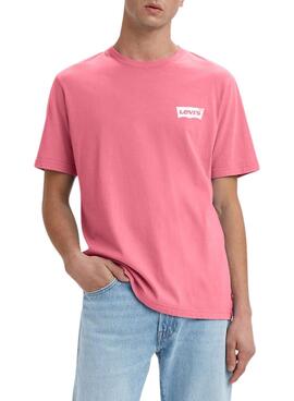 T-Shirt Levis Relaxed Fit Wave Rosa Herren