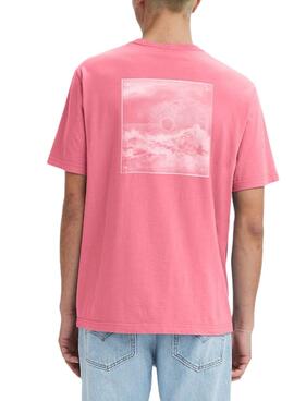 T-Shirt Levis Relaxed Fit Wave Rosa Herren