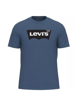 T-Shirt Levis Graphic Crewneck  Logo Blau Herren