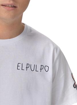 T-Shirt El Pulpo Triple Icon Weiss für Herren
