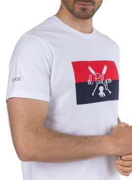 T-Shirt El Pulpo Patch Weiss für Herren