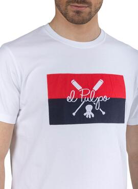 T-Shirt El Pulpo Patch Weiss für Herren