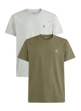 Pack 2 T-Shirts Calvin Klein Monograma Herren